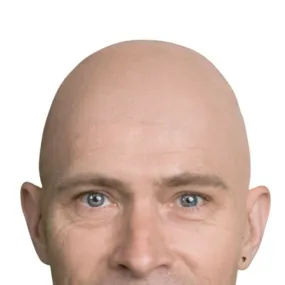 Bald Cap - Blush Pink - Black Label